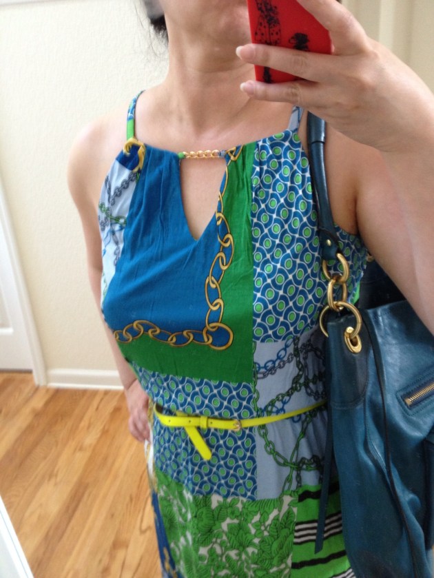 New York & Company keyhole sleeveless dress