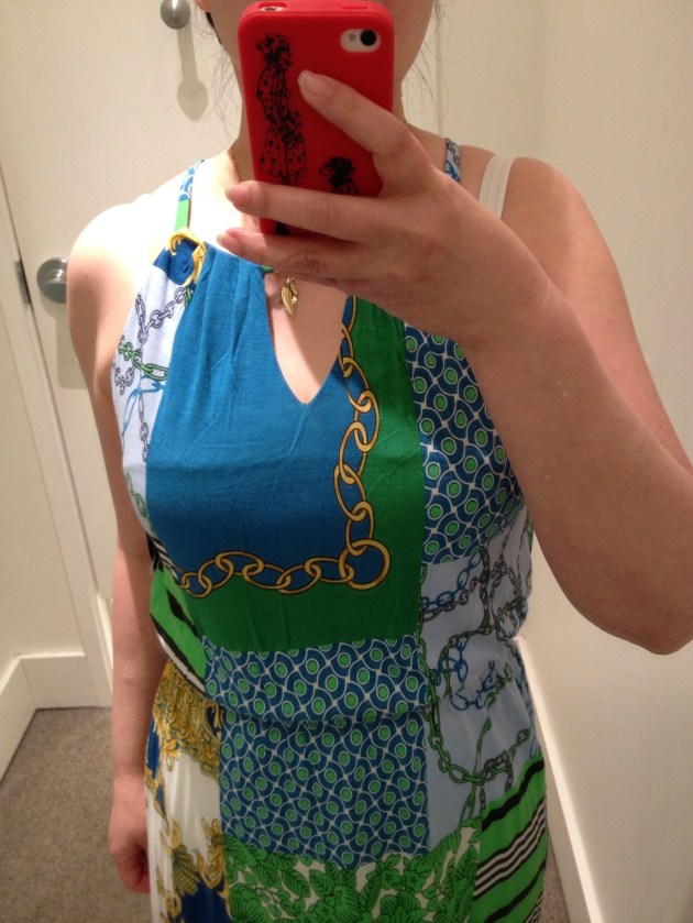 New York & Company keyhole sleeveless dress