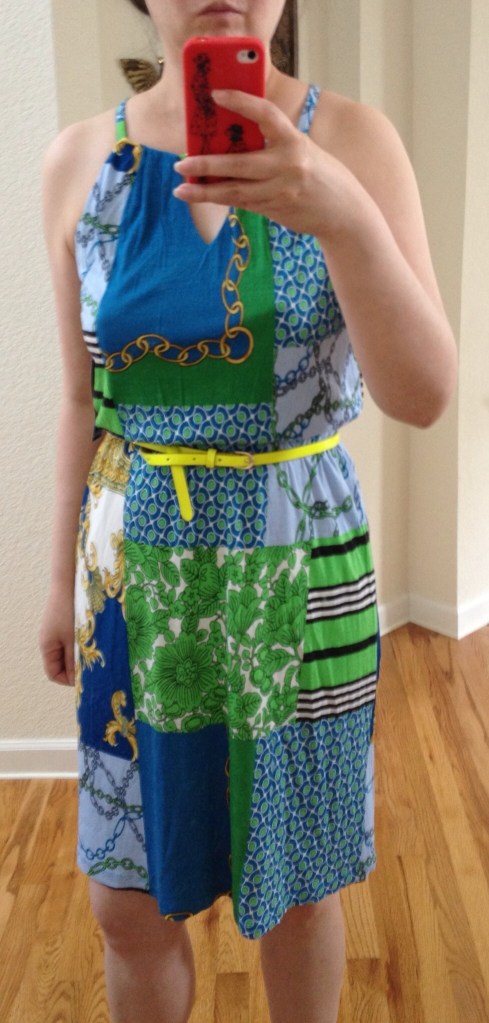 New York & Company keyhole sleeveless dress