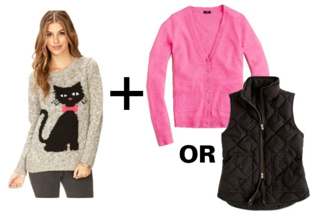 F21CatSweaterwithCardiganVest