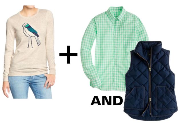 ONBirdSweaterwithVestShirt